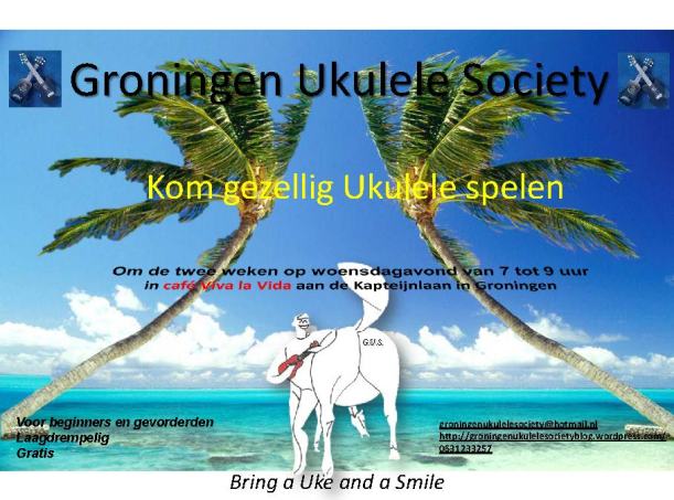 Groningen Ukulele Society poster